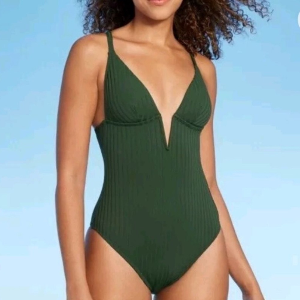Shade & Shore Ribbed One Piece size XL